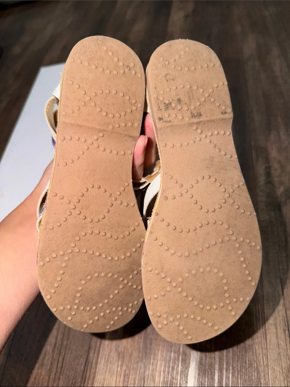 Girls Sonoma Fawnaa White Sandals size 1